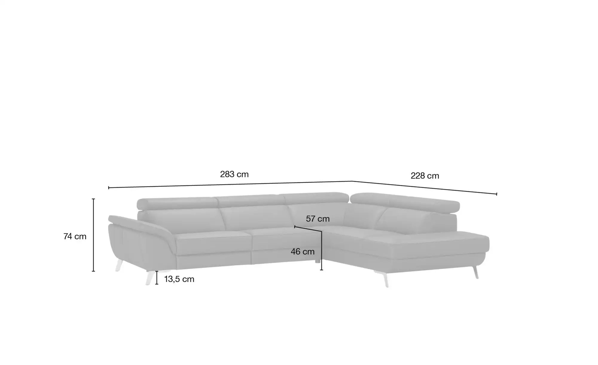 uno Ecksofa Leder Dallas