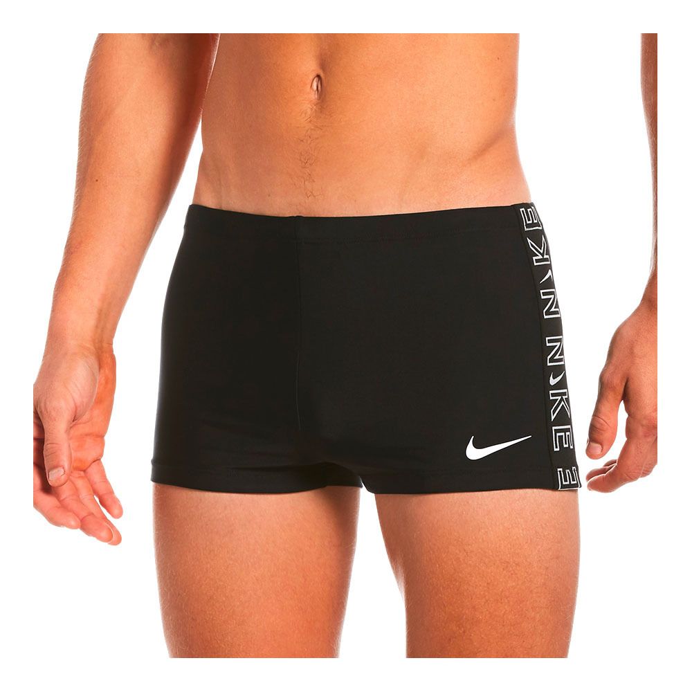 Nike Swim LOGO TAPE SQUARE - Boxer de bain Homme black