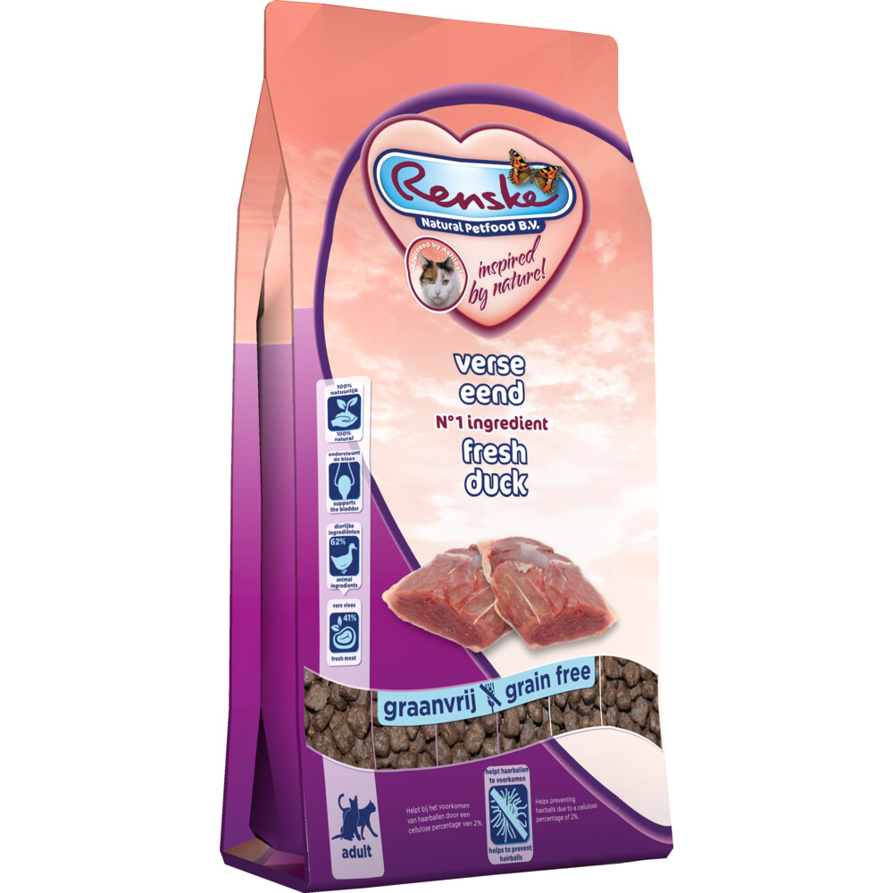 8x Renske Super Premium Droog Kat Adult Maxi Oceaanvis & Zalm400 gr
