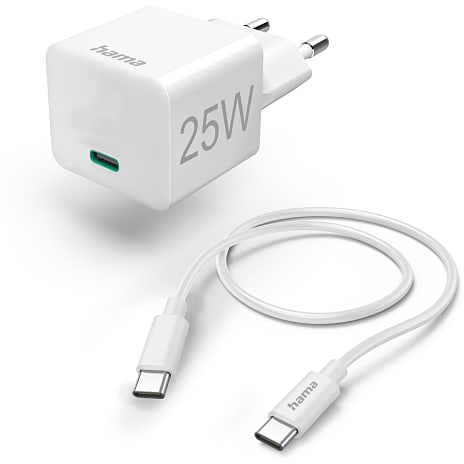 HAMA ladekabel 1,5 meter 25 W - hvid