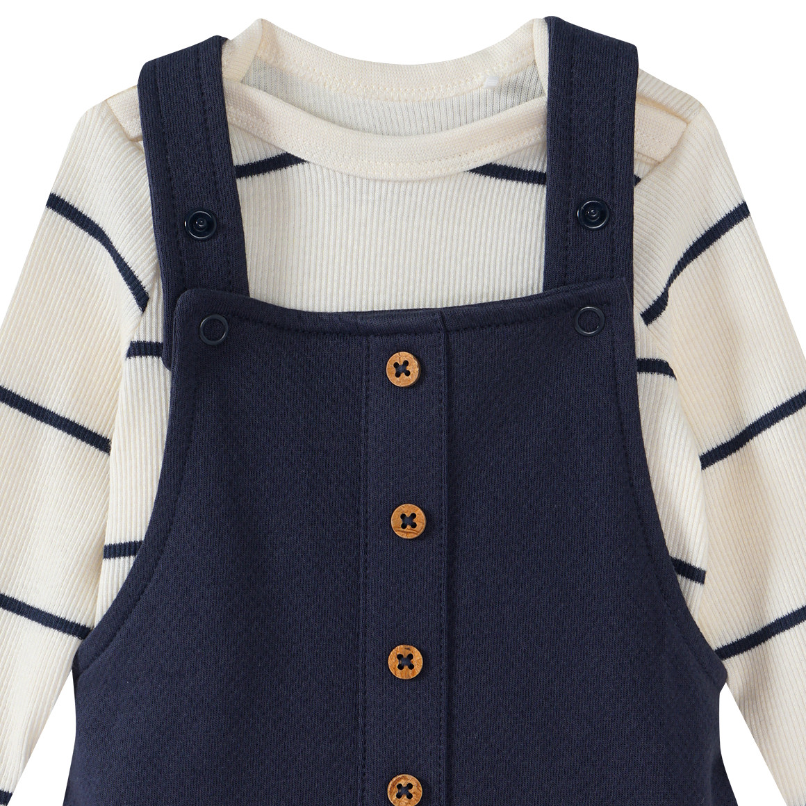 Topomini Pure Collection Newborn Strampler mit Langarmbody im Set dunkelblau