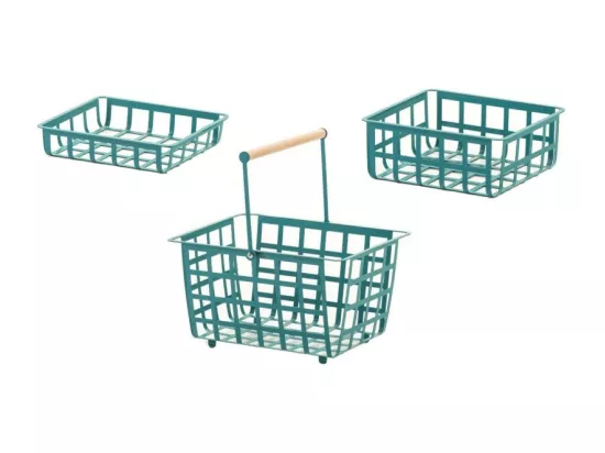 ZESTAS, set de 3 paniers de tailles différentes ( petite, moyenne et grande)