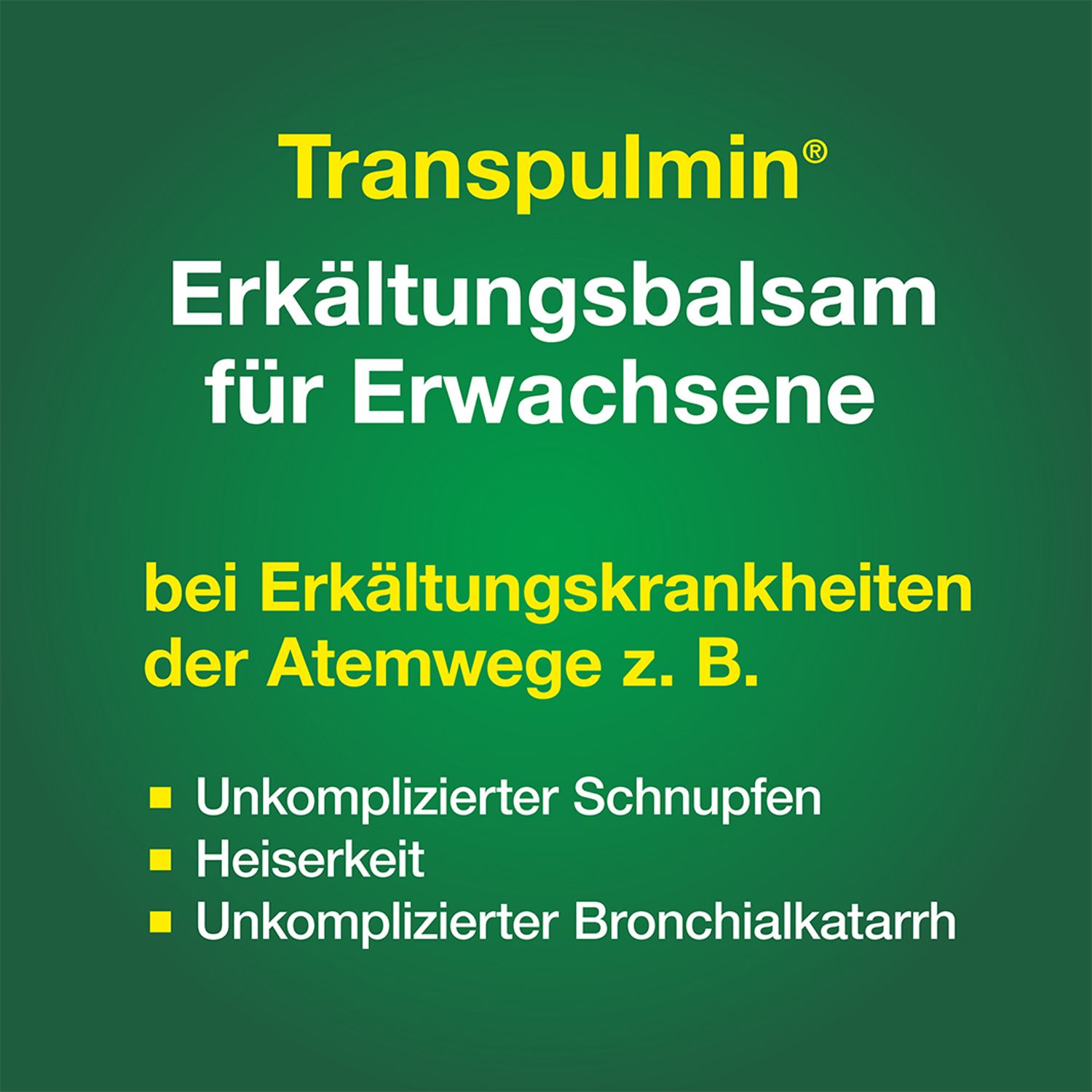 Transpulmin Erkältungsbalsam für Erwachsene: Wohltuender Balsam mit Schleimlöser-Effekt zur Linderung von Erkältung und Husten