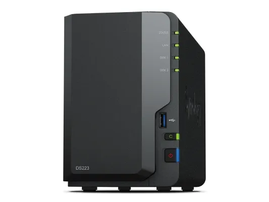 Synology Disk Station DS223 - NAS-server - 2 bays - SATA 6Gb/s - RAID 0, 1, JBOD - RAM 2 GB - Gigabit Ethernet - iSCSI support