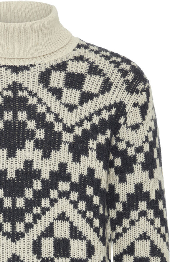 Casual Friday CFKLAES roll neck wool knit Dark navy