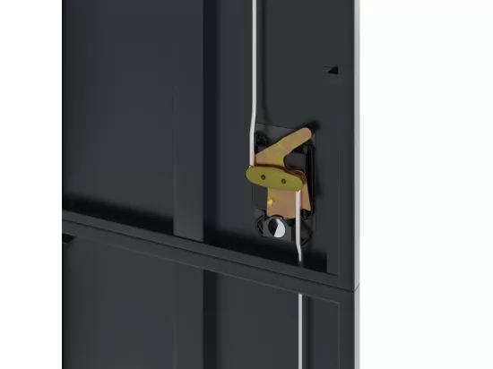 Classeur anthracite 90x40x200 cm Acier