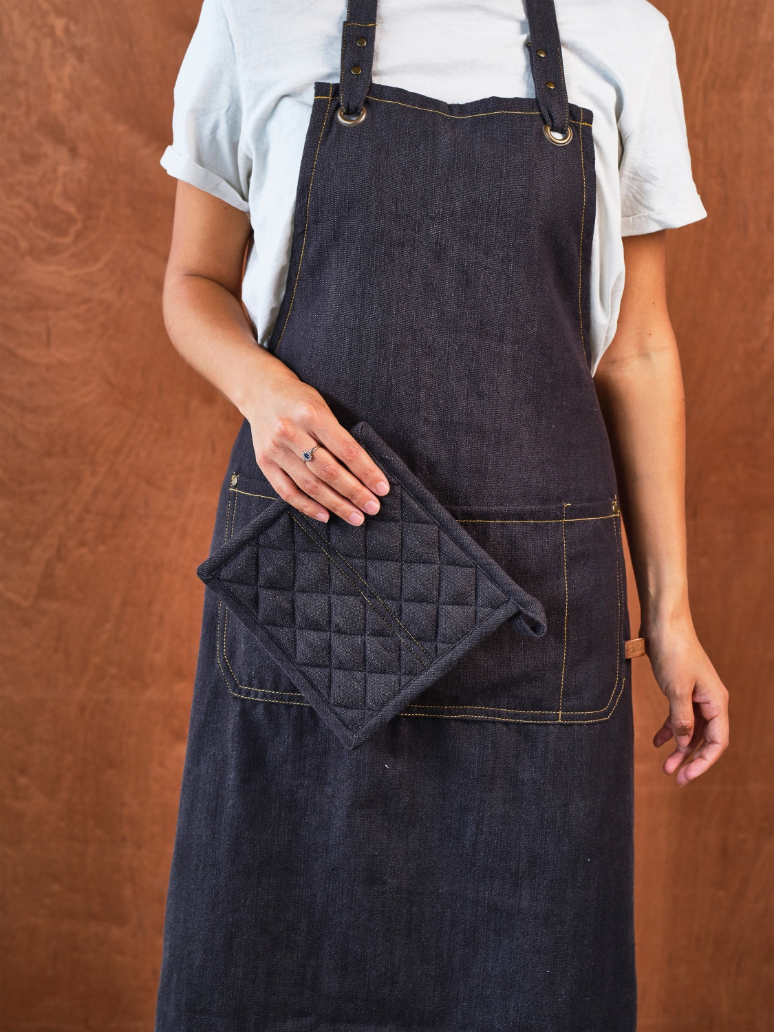 Cosy & Trendy Keukenschort D'nim Donkerblauw