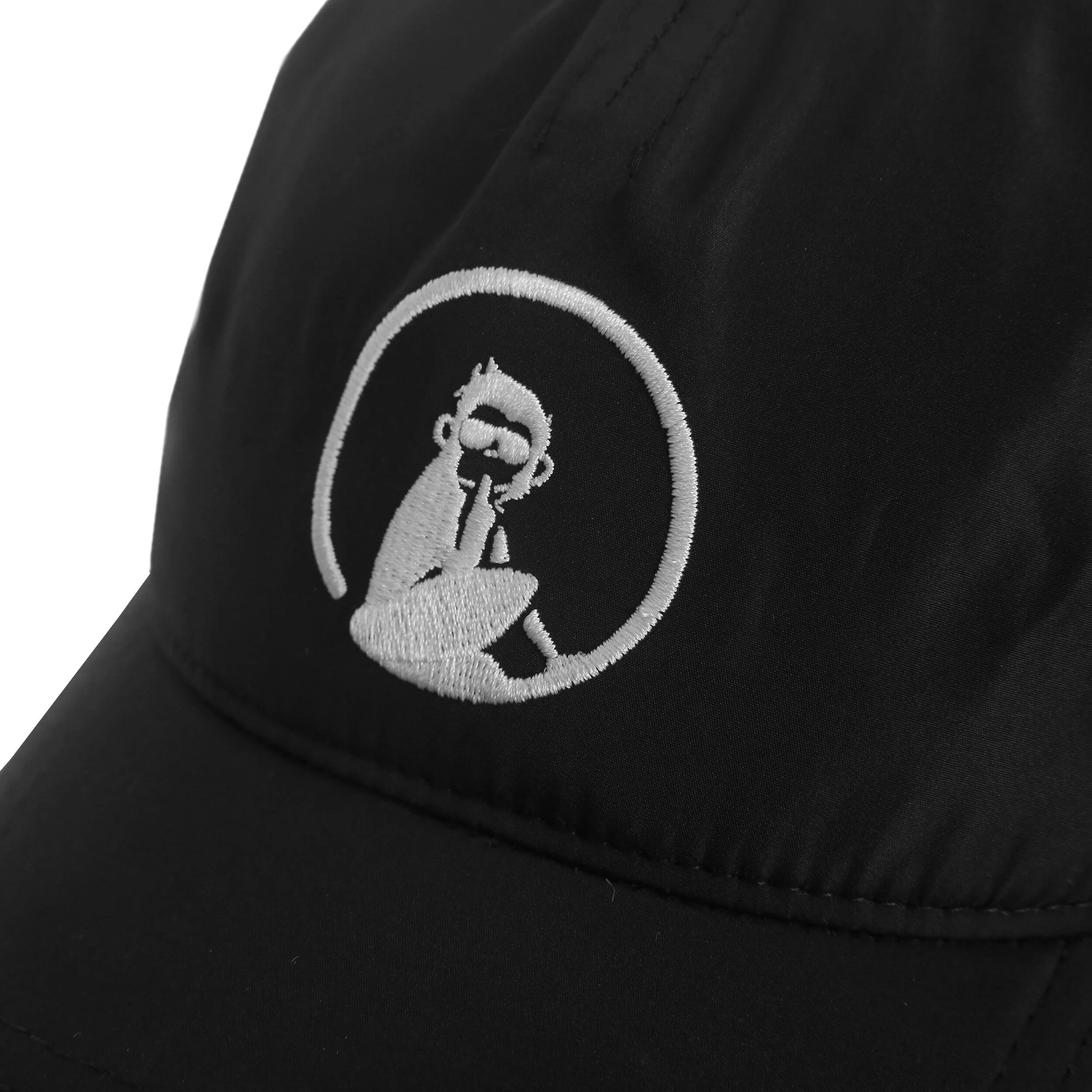 Quiet Please Court Casquette Enfants - Noir , Blanc
