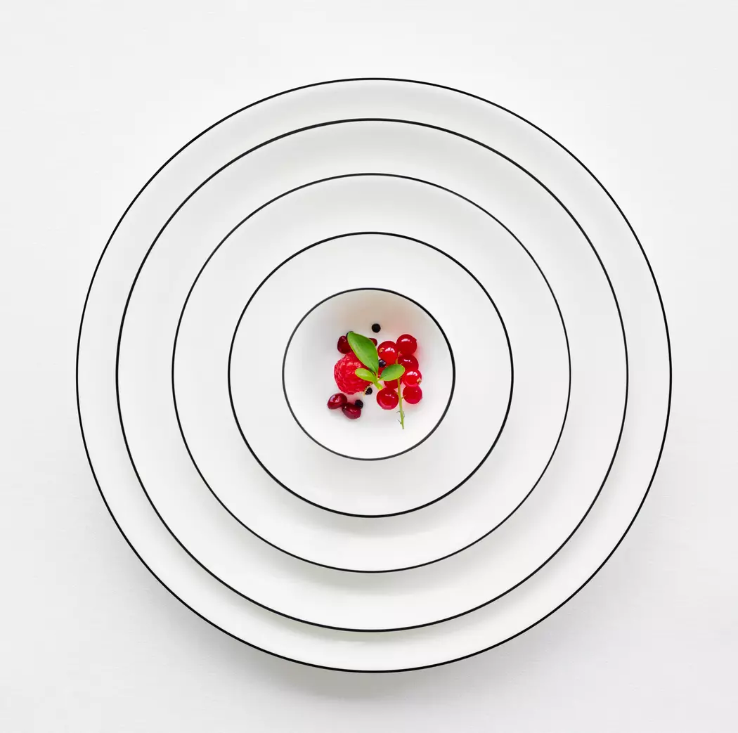 Pastateller Ligne Noire Ø 22 cm