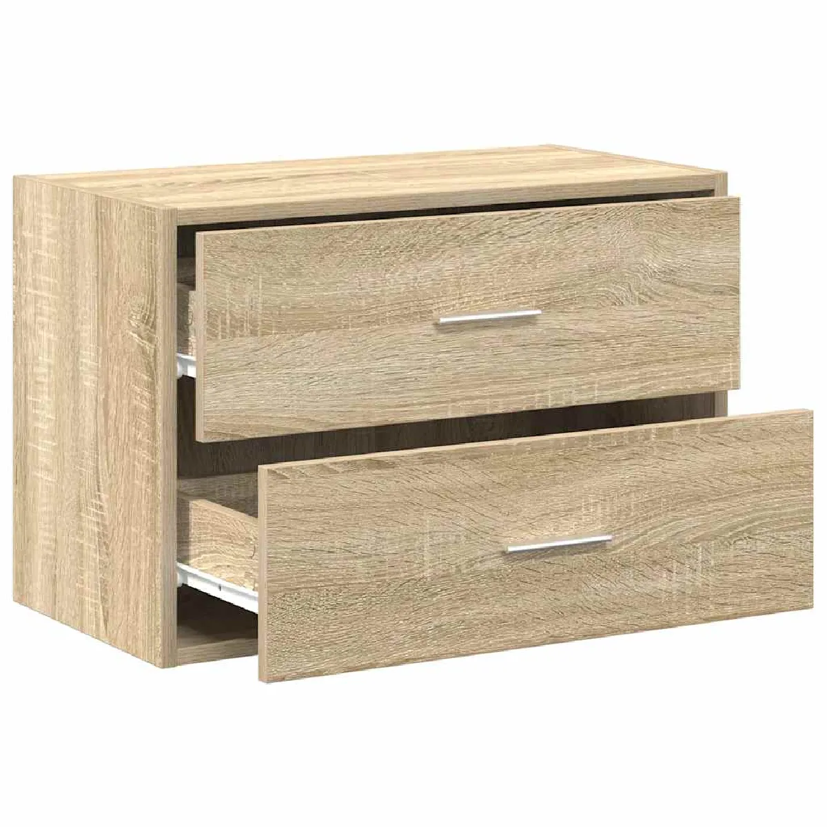 VIDAXL Armoire 2 tiroirs - Chêne sonoma