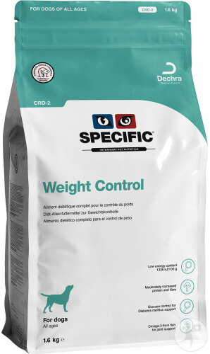 Specific CRD2 Weight Control Pour Chiens 3x1,6kg