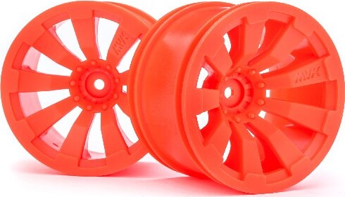 Quantum+ Xt 3.2In Wheel - Orange/2Pcs - Mv150248 - Maverick Rc
