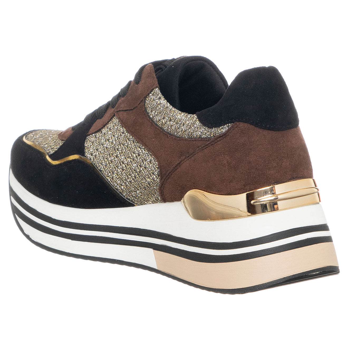 Laura Biagiotti Sneakers Micro noir/marron