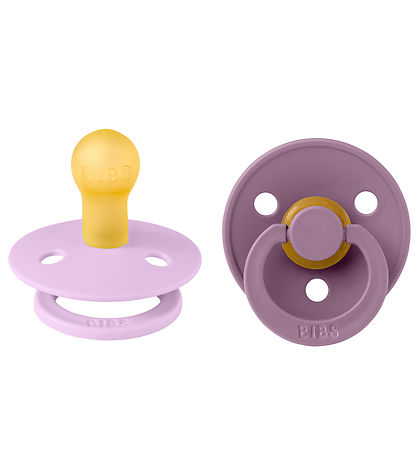 BIBS Colour Schnuller - 2er-Pack - Gr. 1 - Rund - Violett Sky/Ma