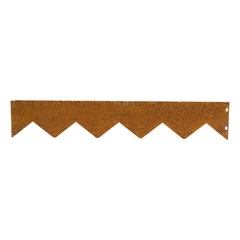 Bedkant med rustfarget finish 100x17,5 cm