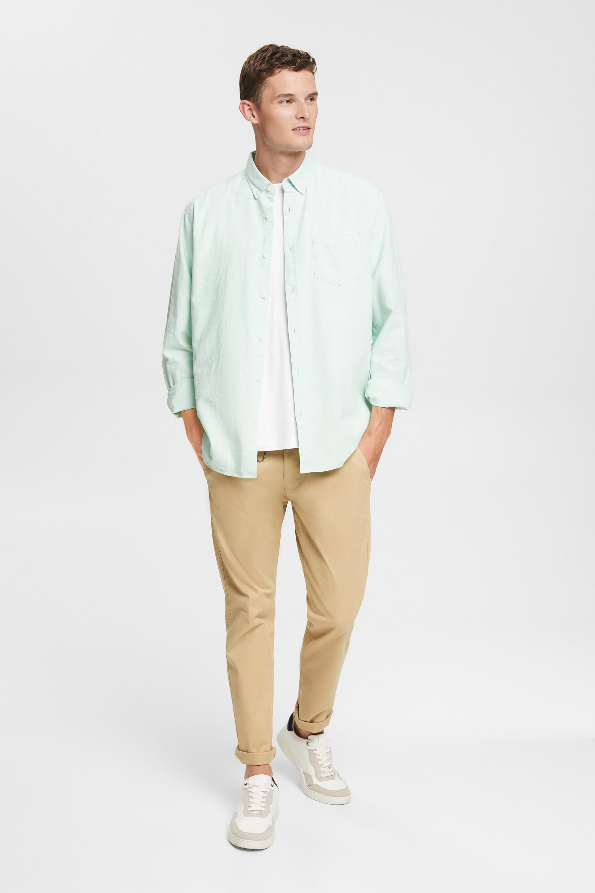 Chemise à col boutonné