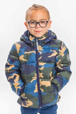 Nordbjørn Narvik Puffjakke, Camo Blue