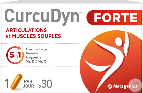 Metagenics CurcuDyn Forte Articulations Et Muscles 30 Gélules (25634)