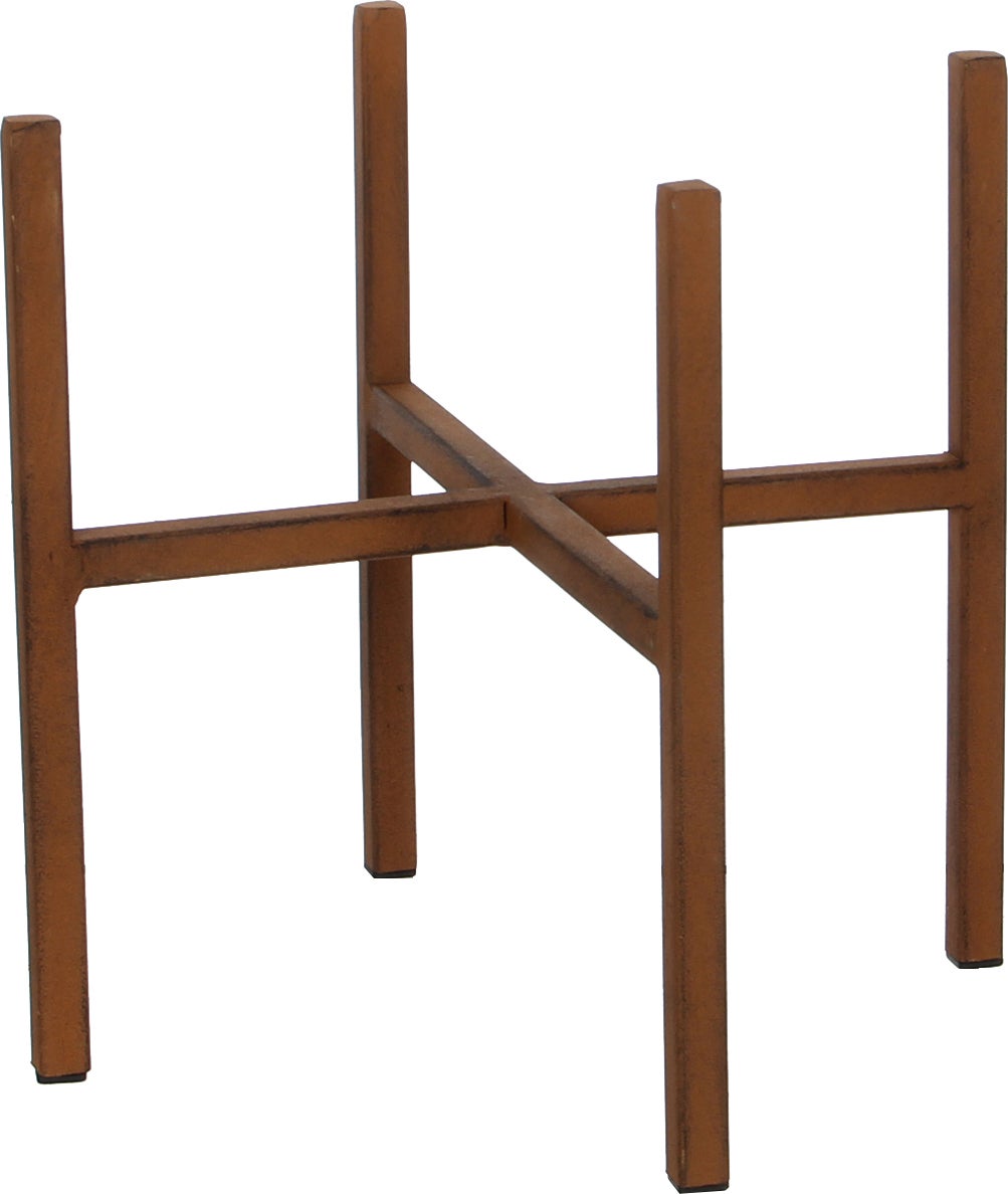 Mica Decorations plantenstandaard Ascot 24 x 24 x 25 cm roest