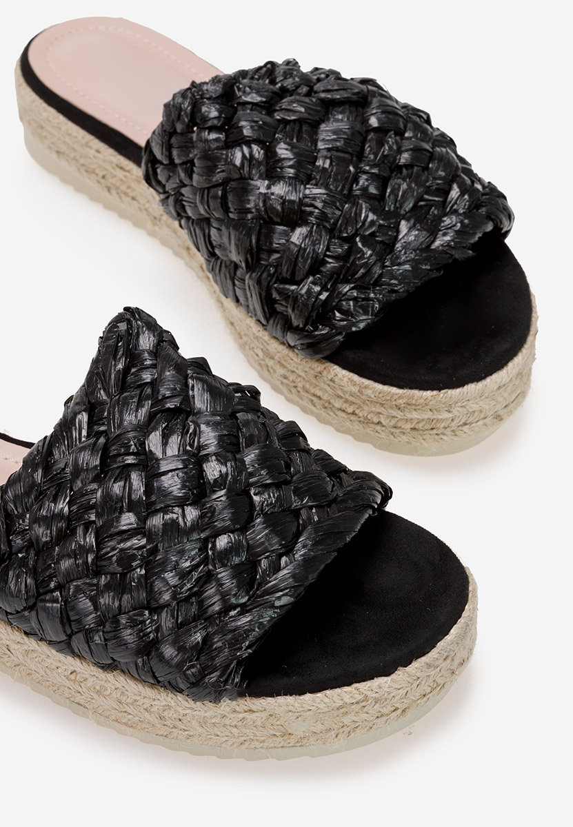 Claquettes femme noirs Zocca