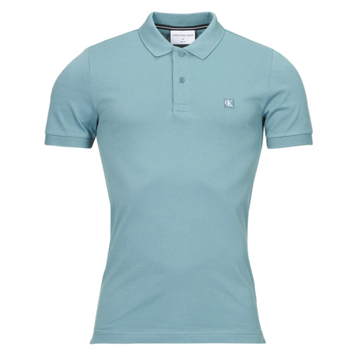 Calvin Klein Jeans - CK EMBRO BADGE SLIM POLO - Bleu