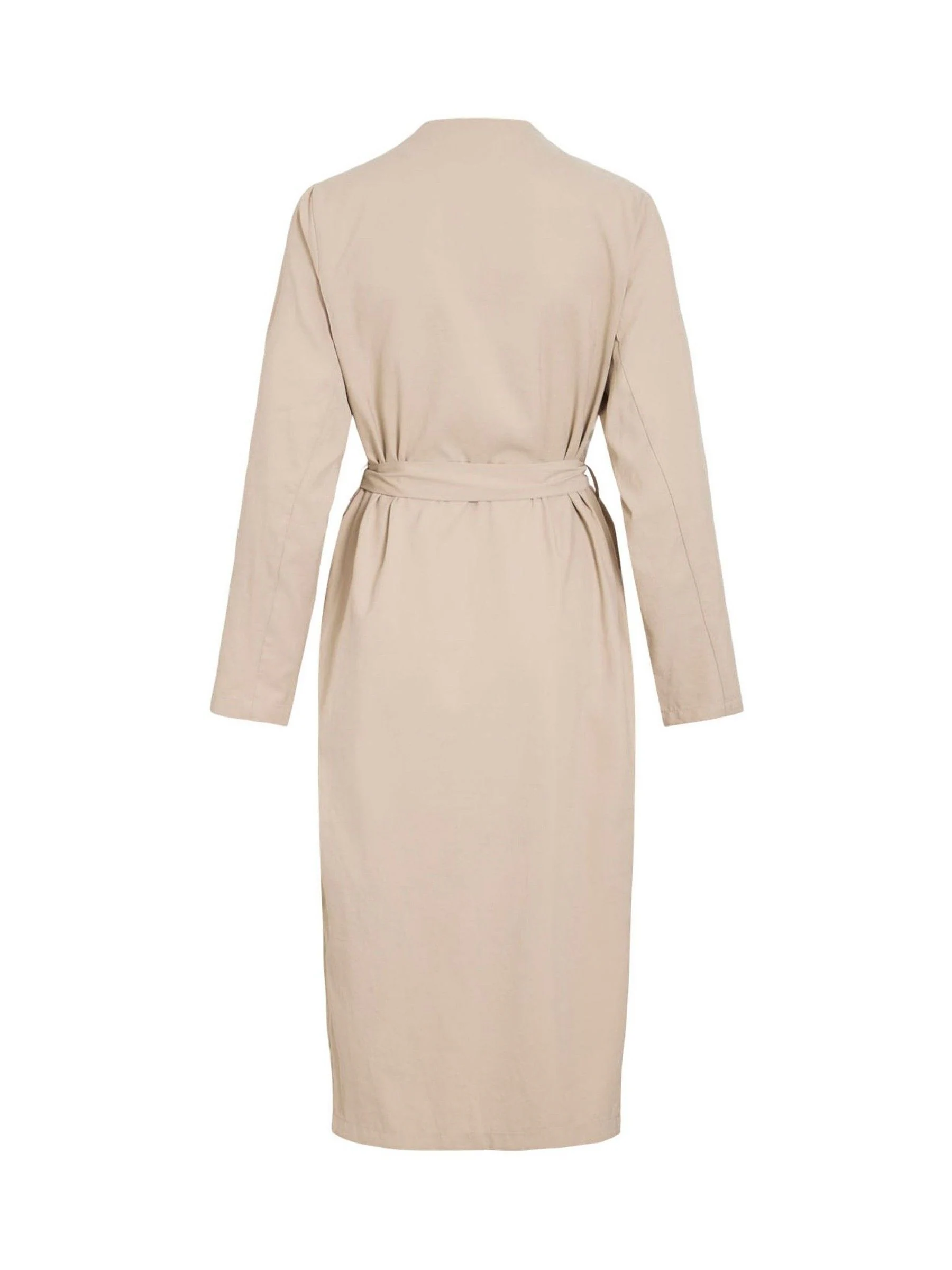 VILA Long Belted Trench Coat