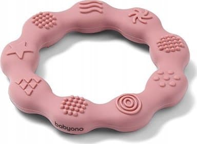BabyOno BABYONO-825/02-SILIKONBINDRING ROSA