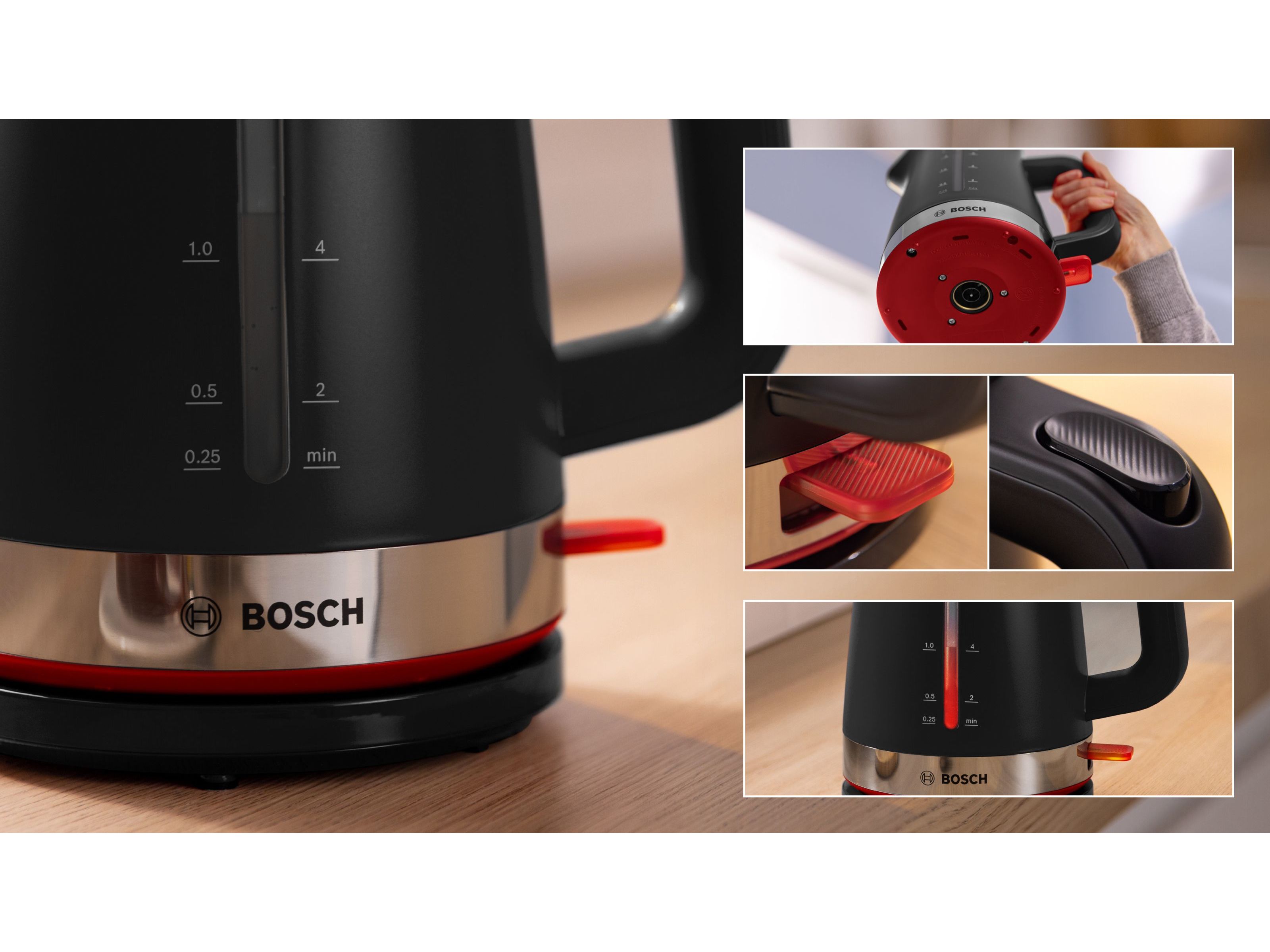 JARRO ELÉTRICO BOSCH TWK4M223 PRETO MYMOMENT 2400W