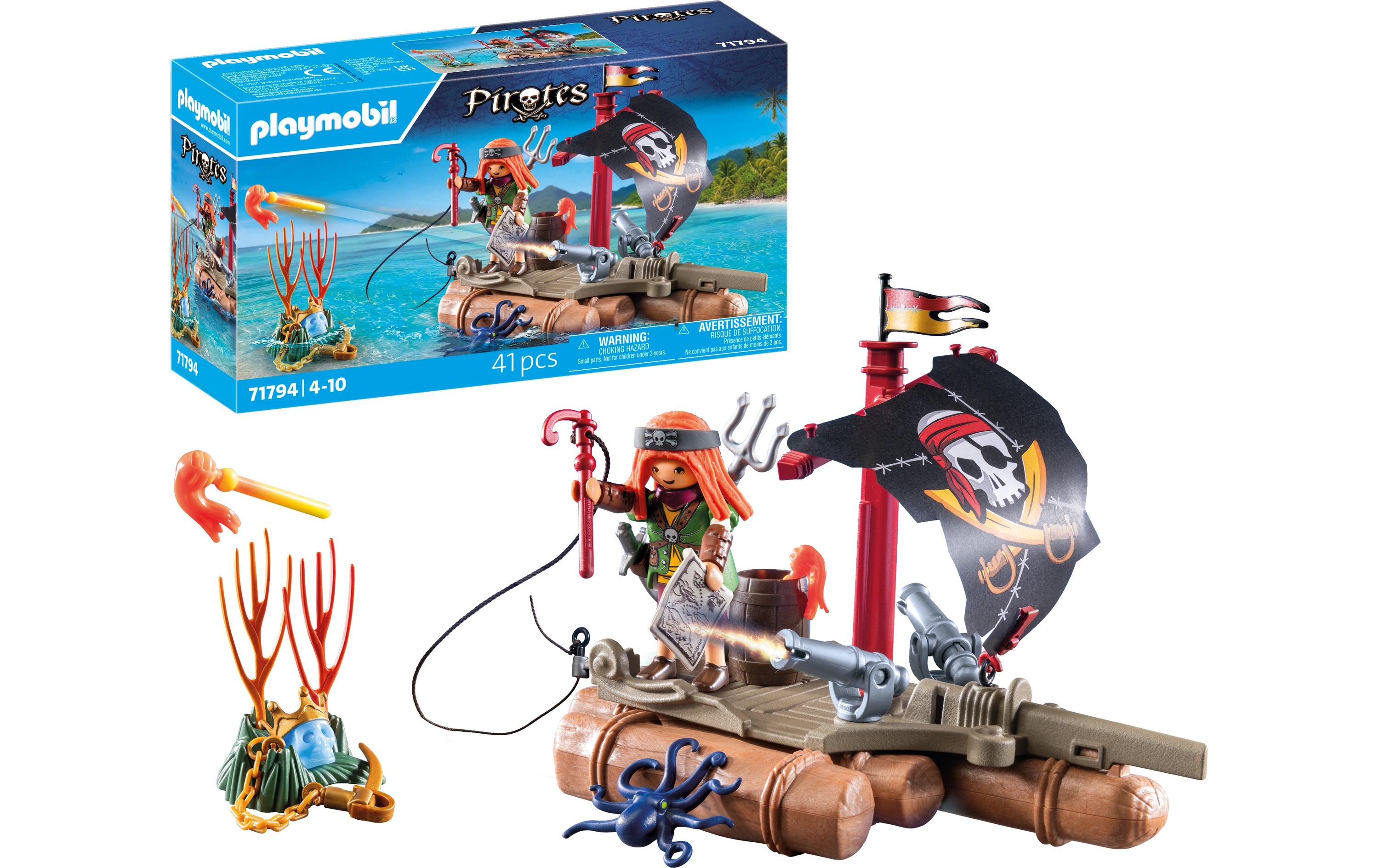 Pirates Schatzbergung auf Piratenfloss 71794Spielfiguren-Set