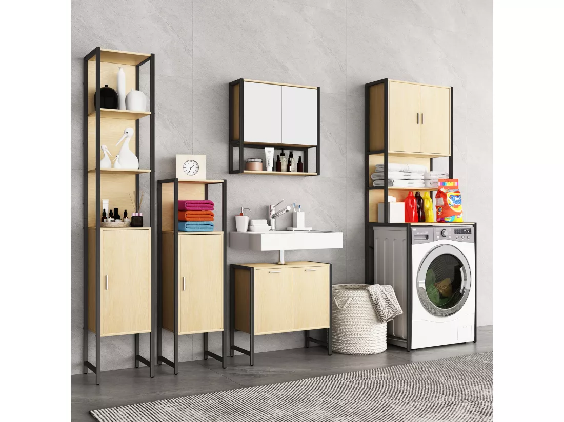 Lave-linge surélevé Armoire Edino
