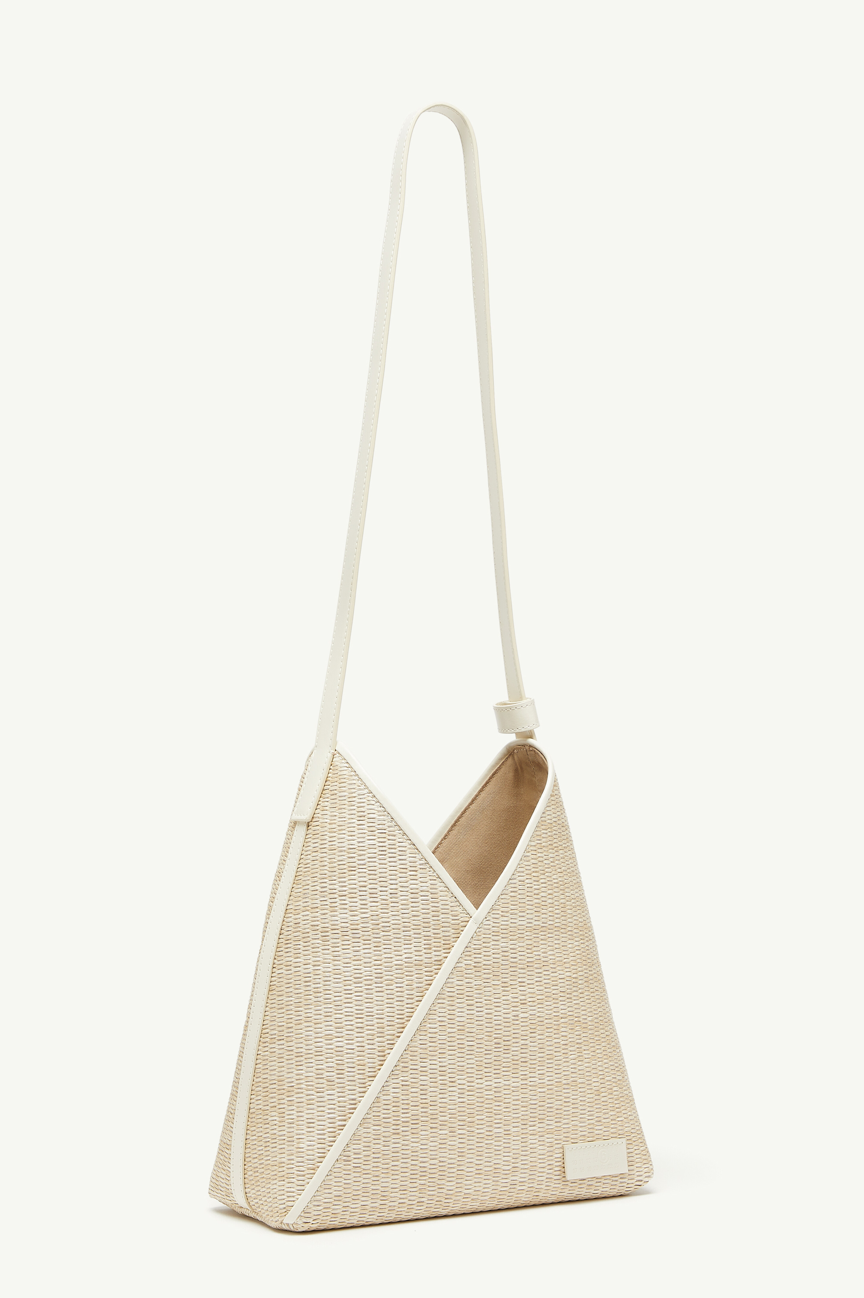 Brown Raffia Shoulder Bag