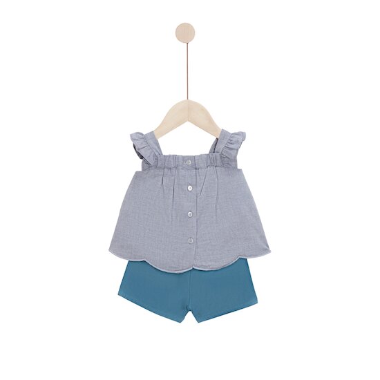 Miss Mimosa Ensemble Tunique + short   Gris Arctic        de               Marèse