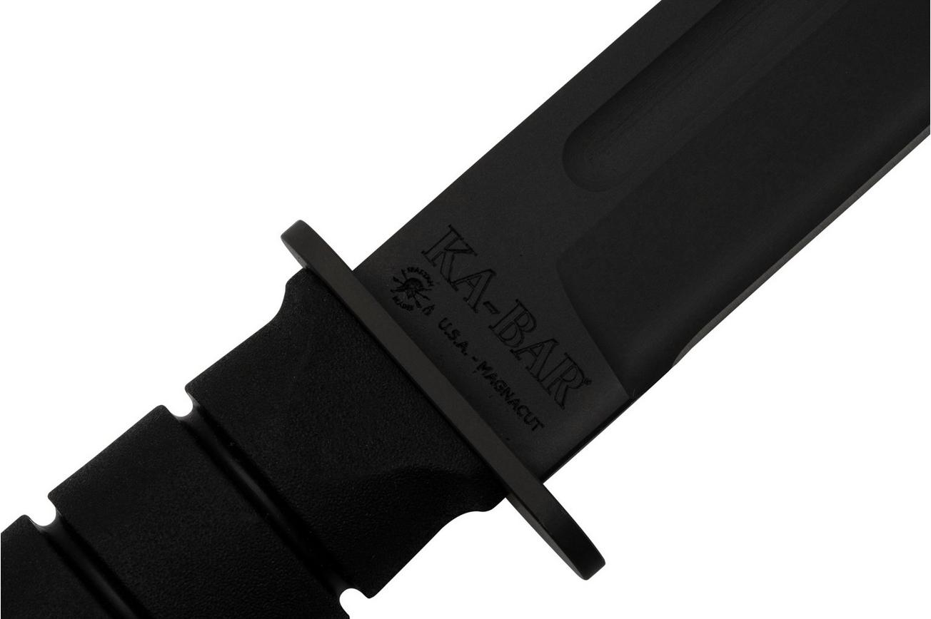 Spartan KA-BAR SB54 CPM MagnaCut, Black, Black Kydex Sheath, vaststaand mes