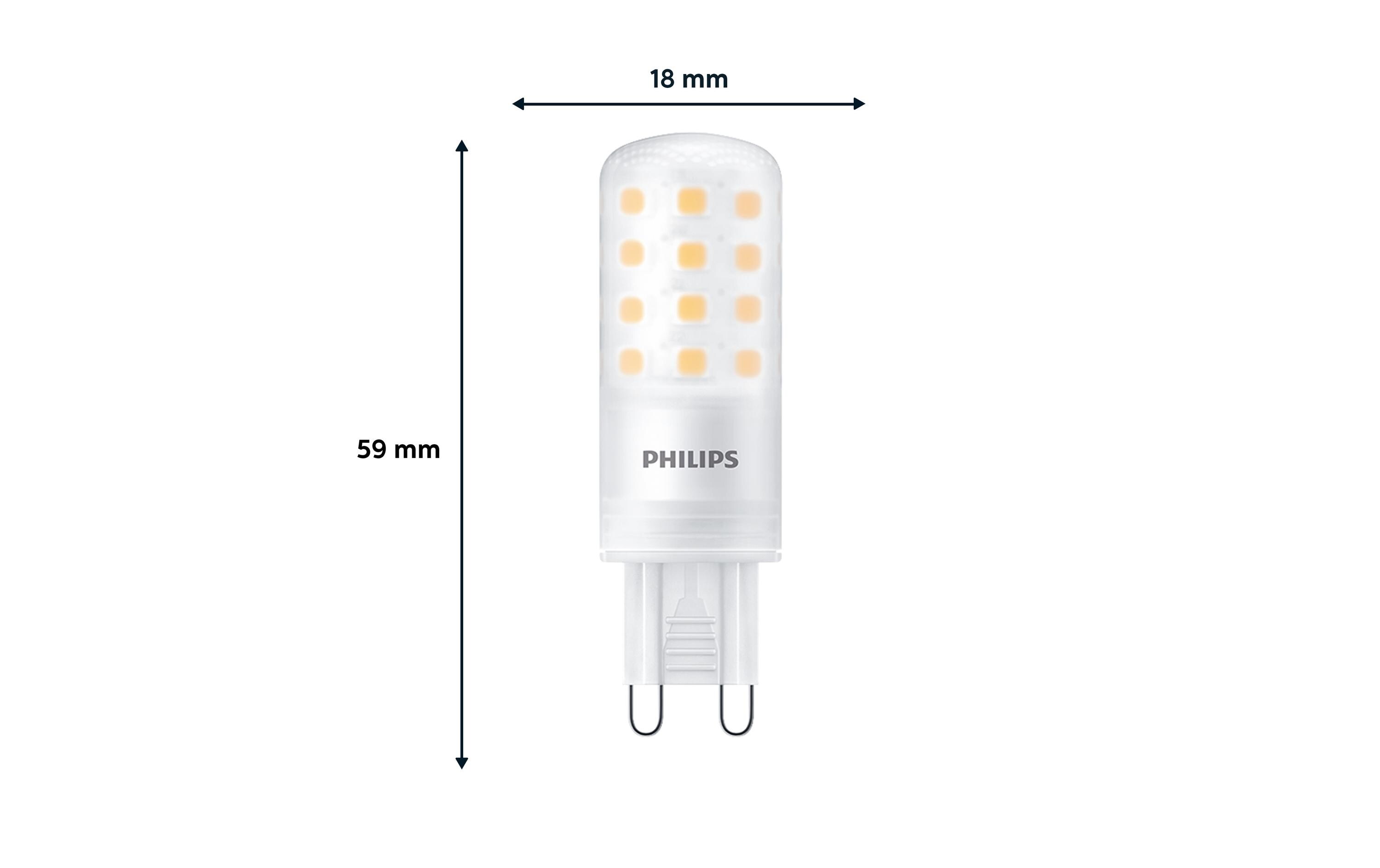 LED Lampe 4W (40W), G9, 480 lm, 2700K, WarmweissLeuchtmittel