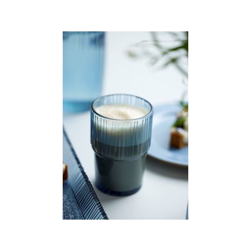 Bitz Kusintha 4-pak Cafeglas, Blue, 38 cl