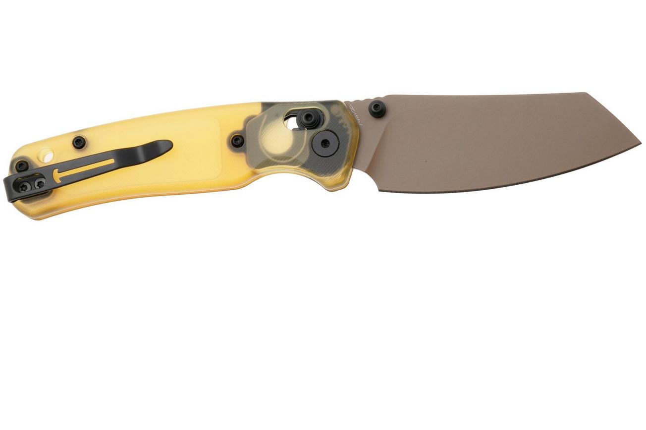 Bestechman Cicada's Wing BMK06D Brown Coated 10Cr15MoV, Ultem, zakmes