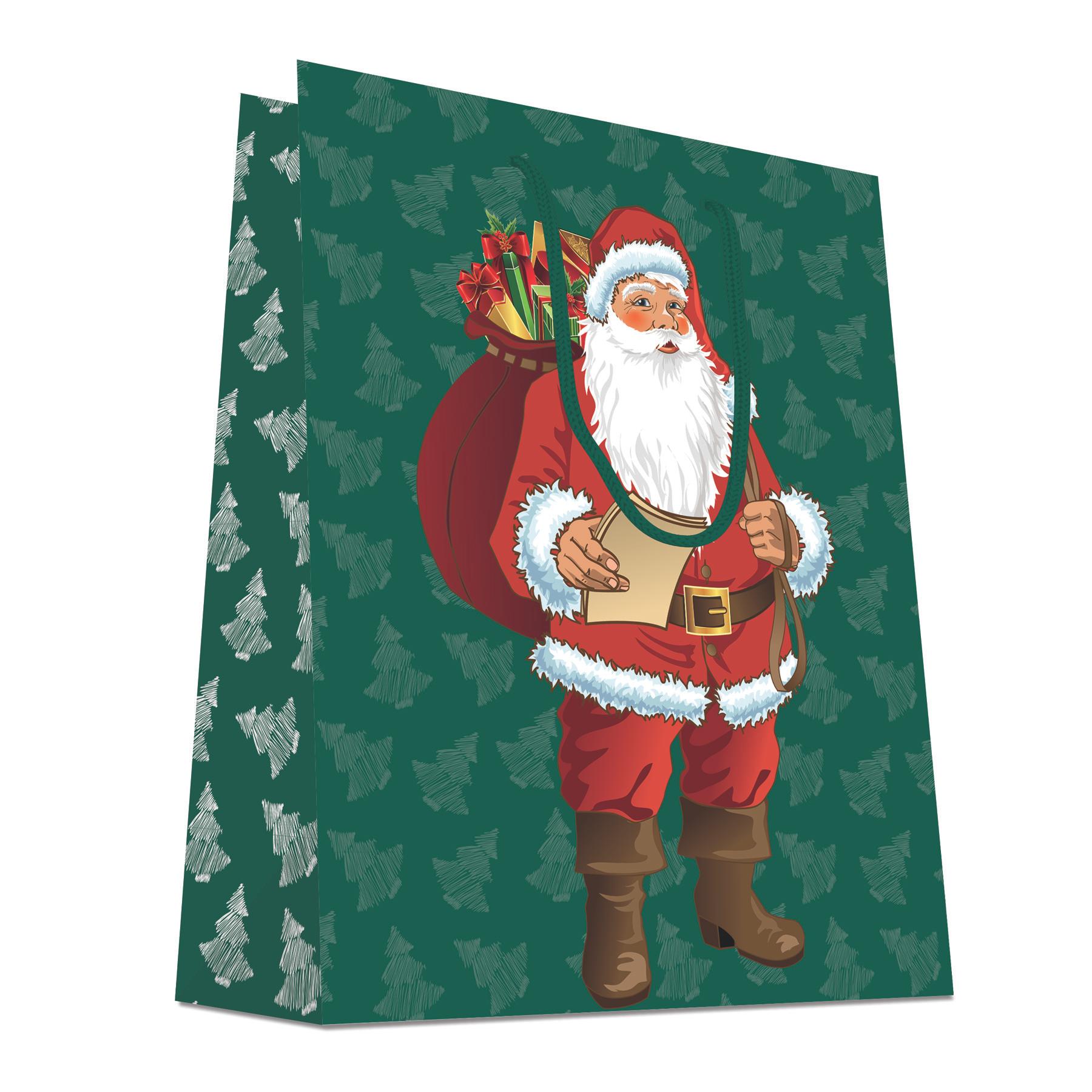 CABAS PERE NOEL TRADITIONNEL 26X13X32CM