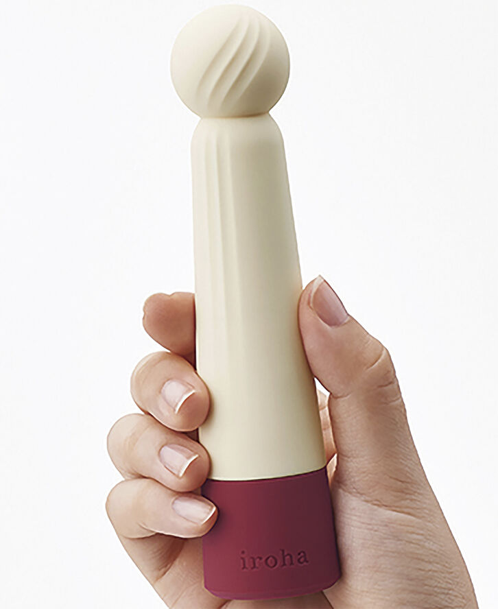 Iroha RIN AKAN Vibrator Beige / burgunder