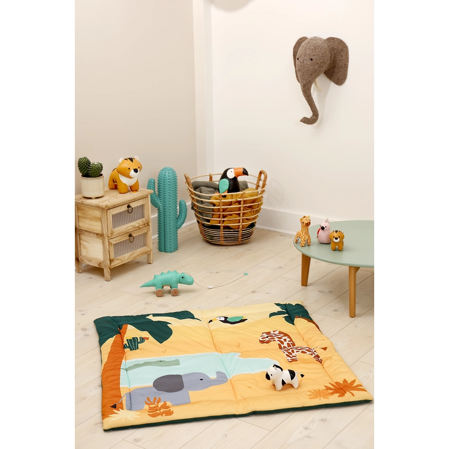 Little Big Friends Patchwork Spielmatte  - Dschungel
