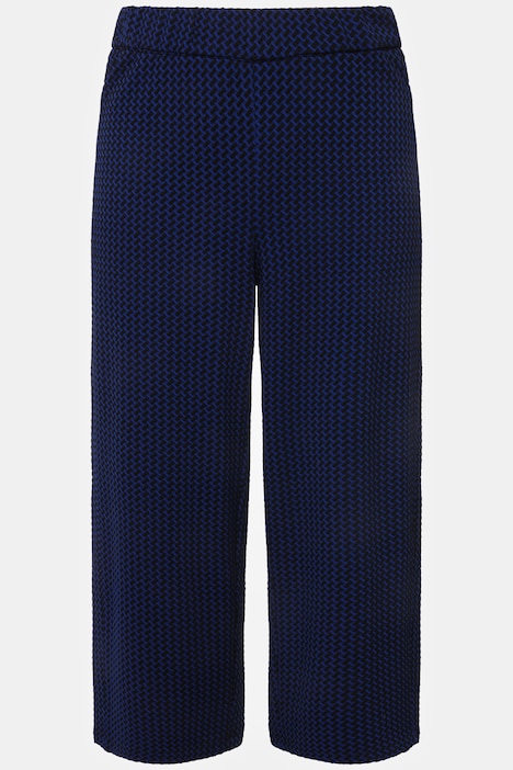 Sweat-Culotte Sienna, schmales Bein, Struktur, Elastikbund