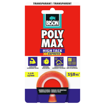 Bison Polymax high tack express montagetape wit