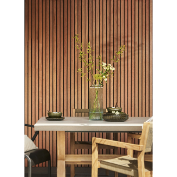 Lattenwand voor buiten 236x55 cm, dikte 34mm