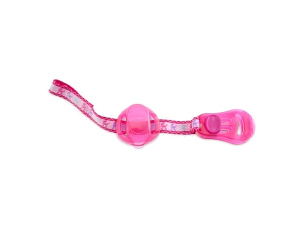 Chicco klips Salvasucchietto, rosa, plast, jente