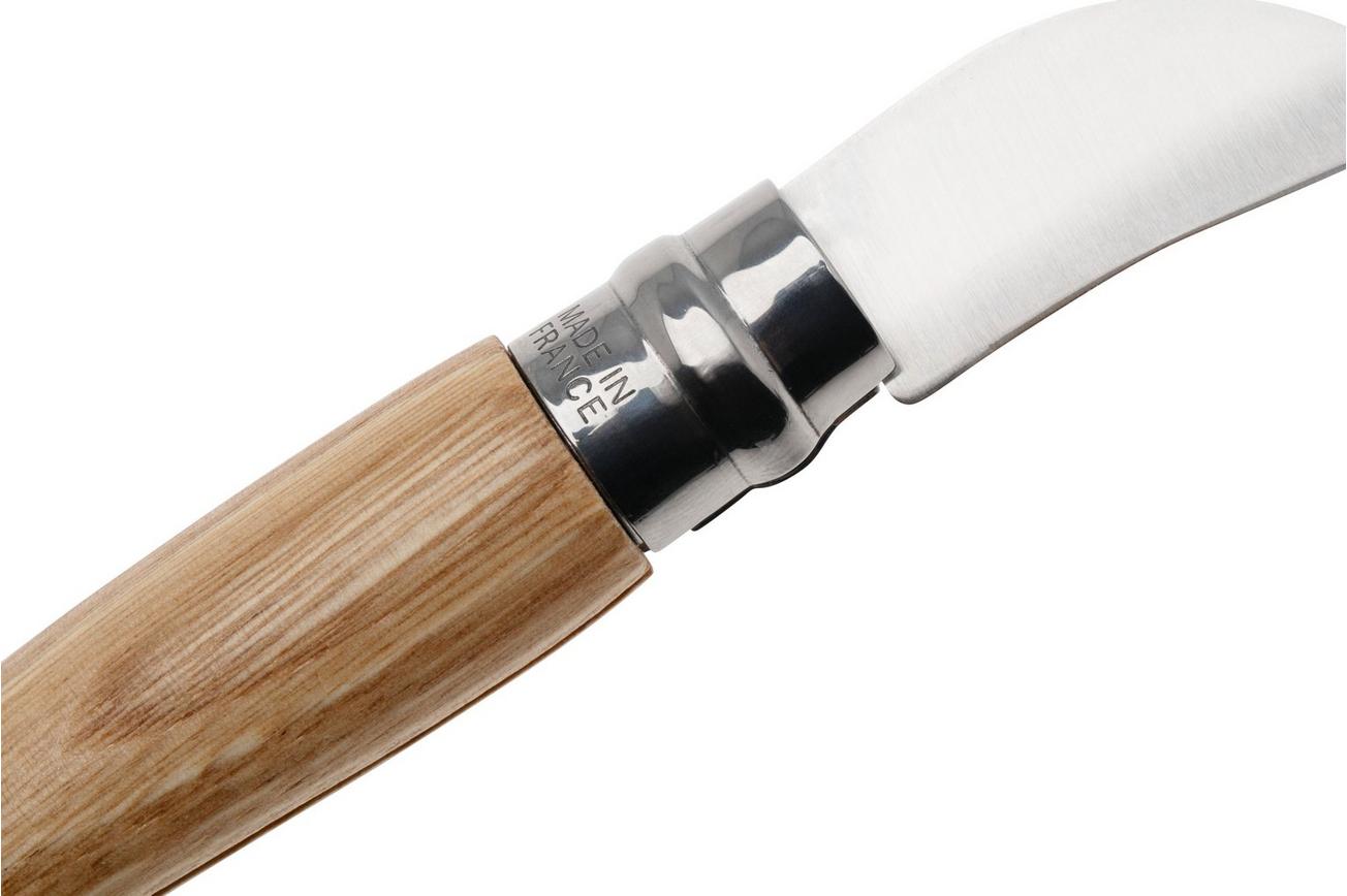 Opinel No. 07 002360 Chestnut Wood, kastanje, knoflook en ontpitten zakmes