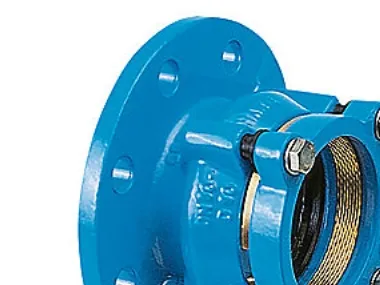 Flangemuffe DN80- 90mm - trækfast på PE PVC. Hawle2000