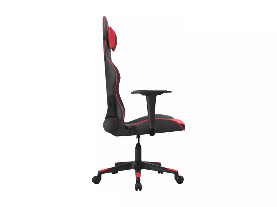 Chaise de jeu de massage Noir et rouge Similicuir
