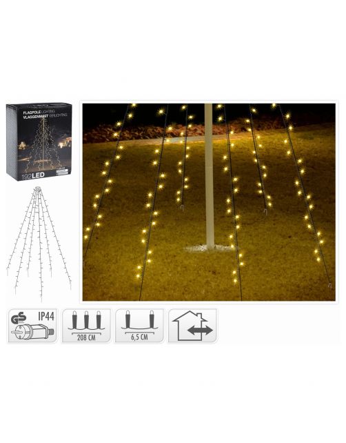Homestyle Vlaggenmast Verlichting - Verlichting - Warm Wit 192 led