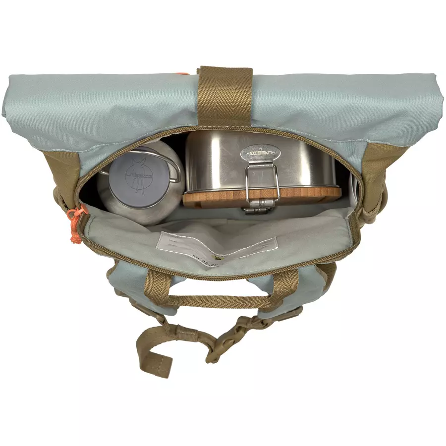 LÄSSIG Mini Rolltop Backpack, Nature olive