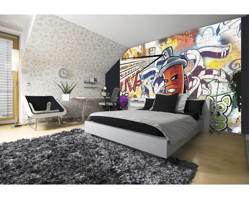 Vliesbehang 1395 VEXXXL Graffiti rood 4-delige set 416 x 254 cm