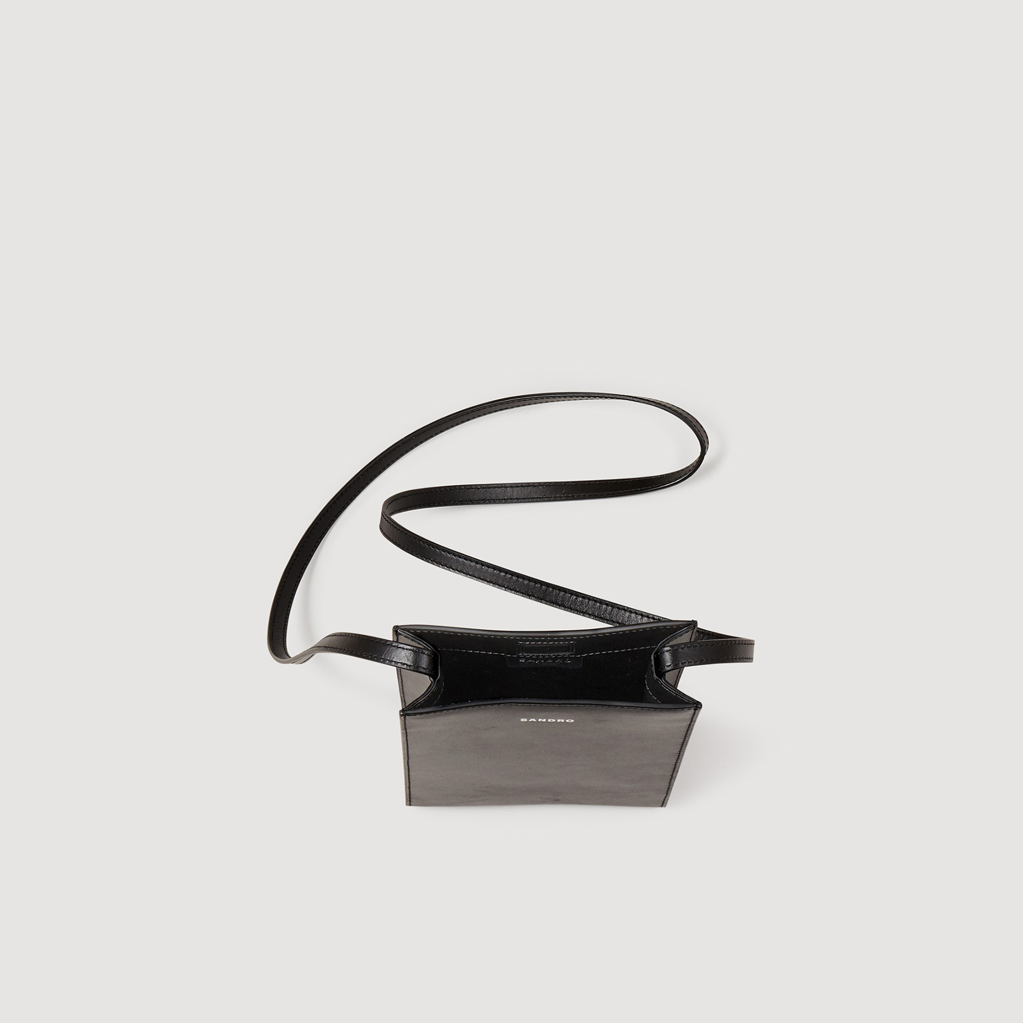 Petit sac en cuir lisse